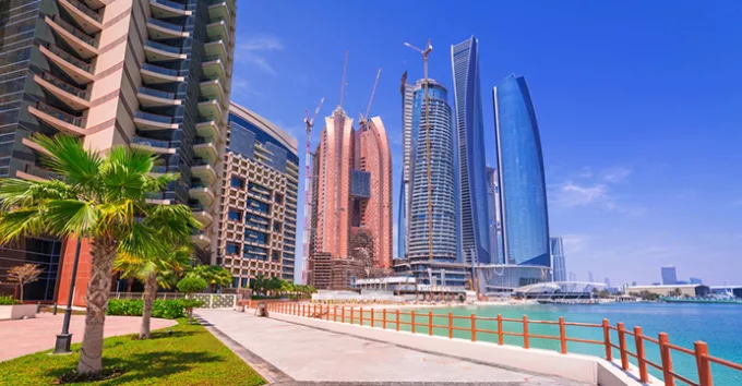 Scenery of Abu Dhabi city