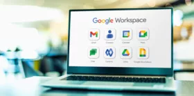 Google Workspace on a laptop