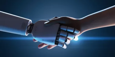 Robot hand shake with human