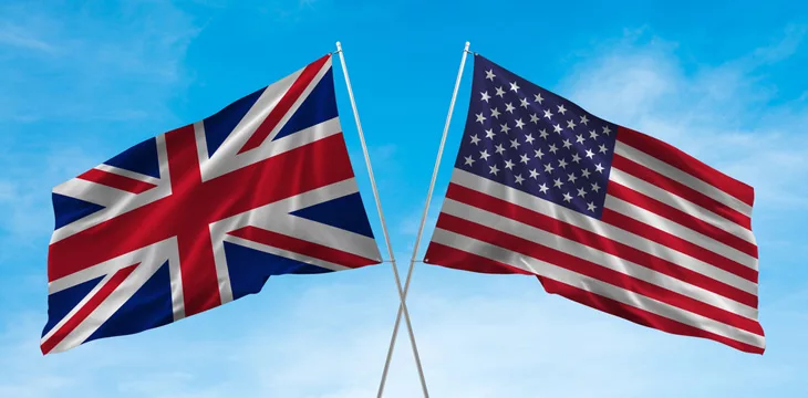 United Kingdom and America Flag