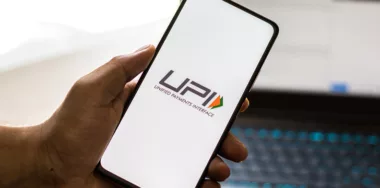 UPI logo on phone