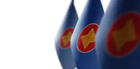 Small national flags of the ASEAN