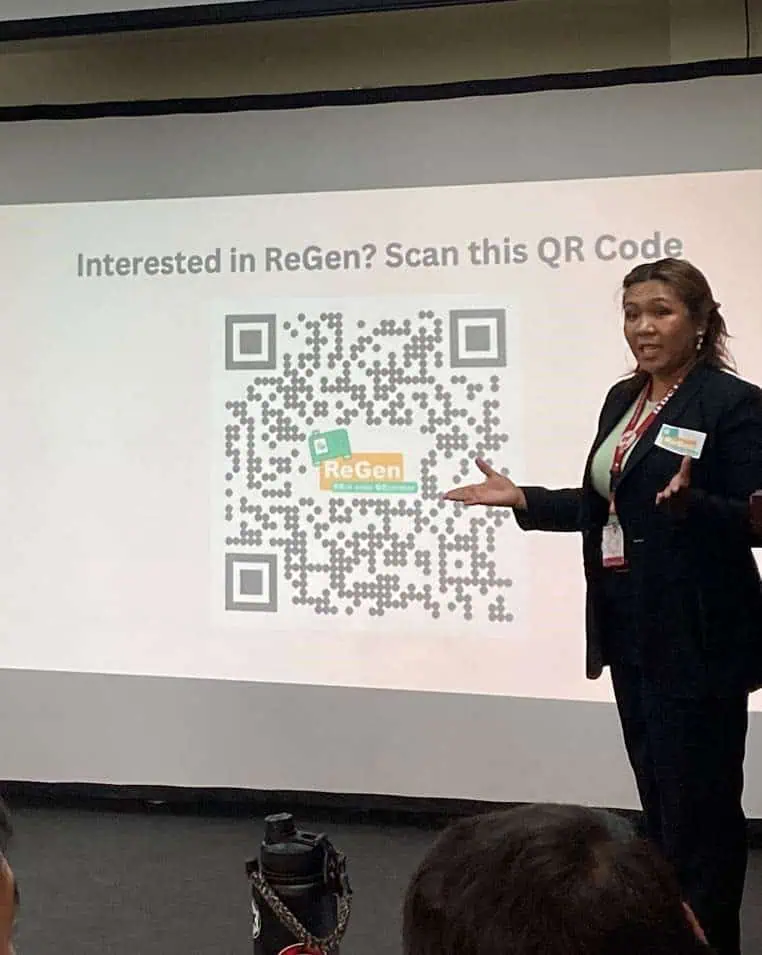 QR code presentation