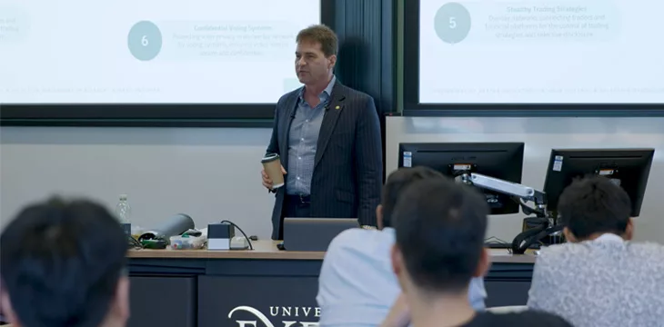 Dr. Craig Wright with students from the University of Exeter