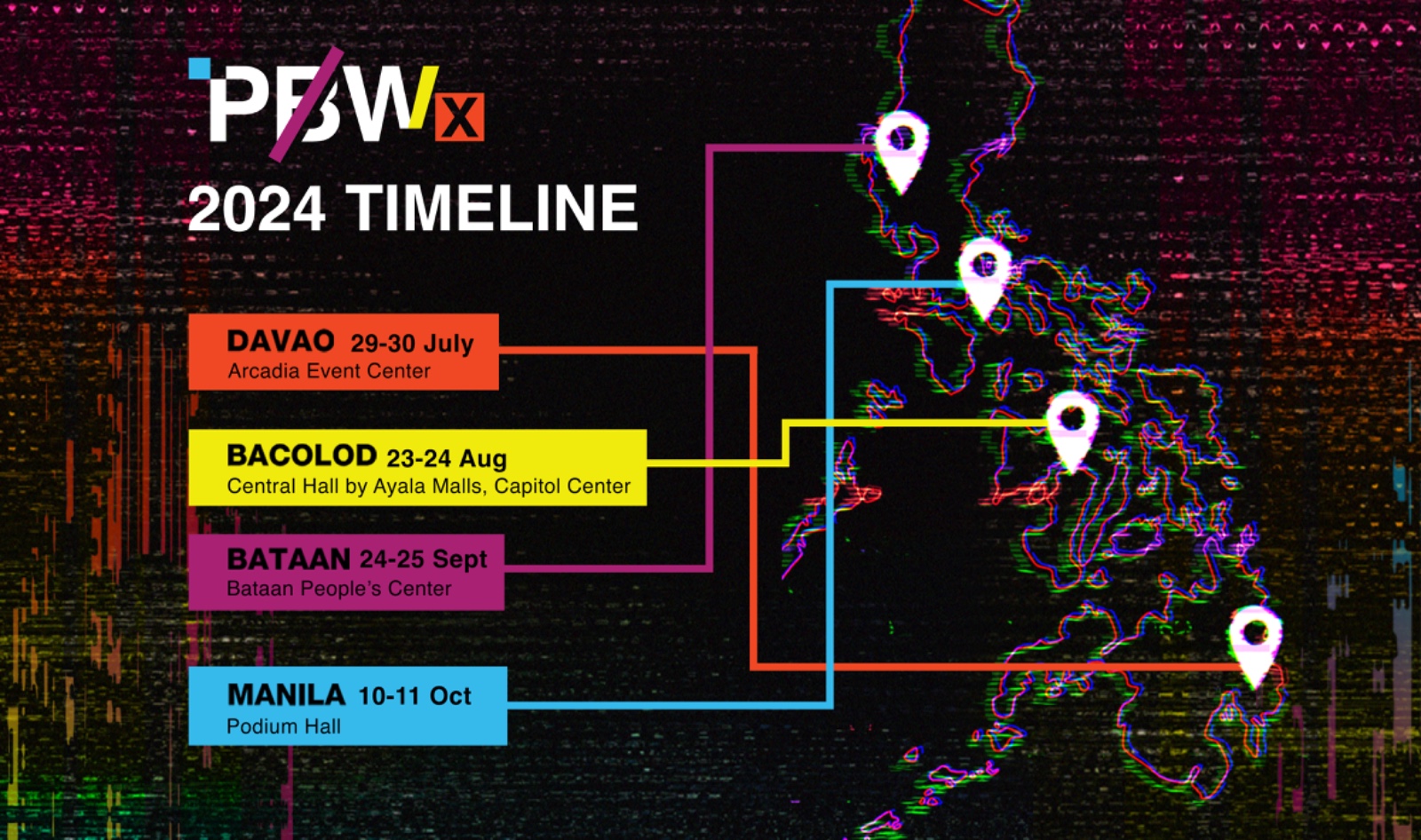 map timeline of PBWx 2024