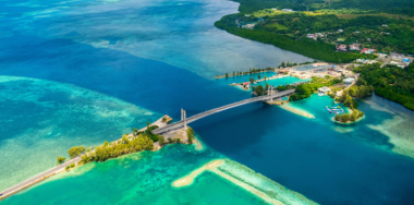 Beautiful view of Palau tropical islands
