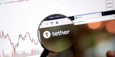 Tether website screenshot