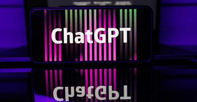 ChatGPT on a mobile phone