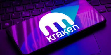 Kraken logo on a mobile phone