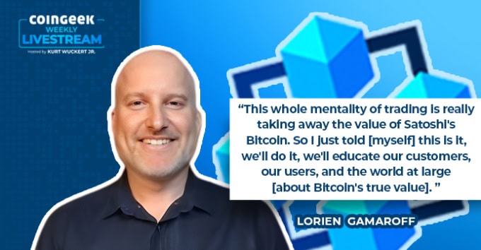 Lorien Gamaroff on CoinGeek Weekly Livestream