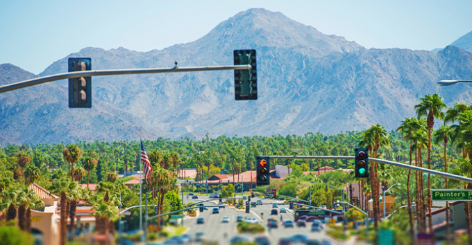 Palm Springs Highway skyline