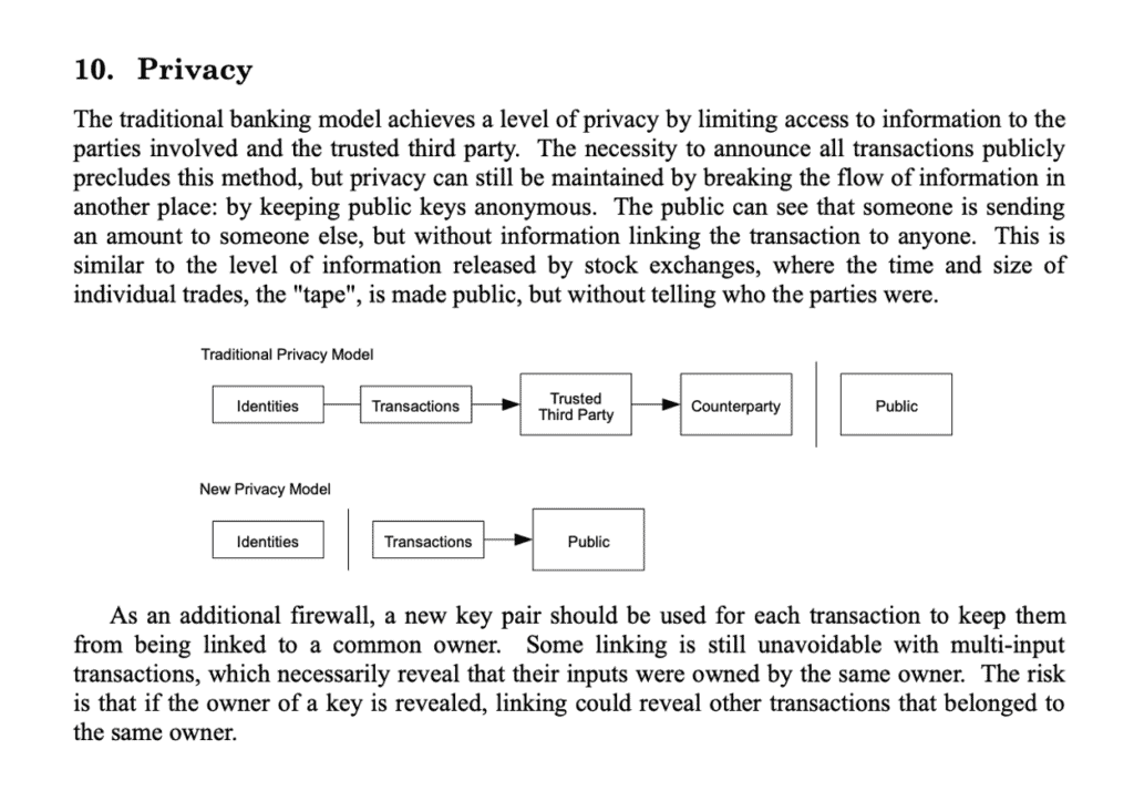 Section 10 of the Bitcoin white paper