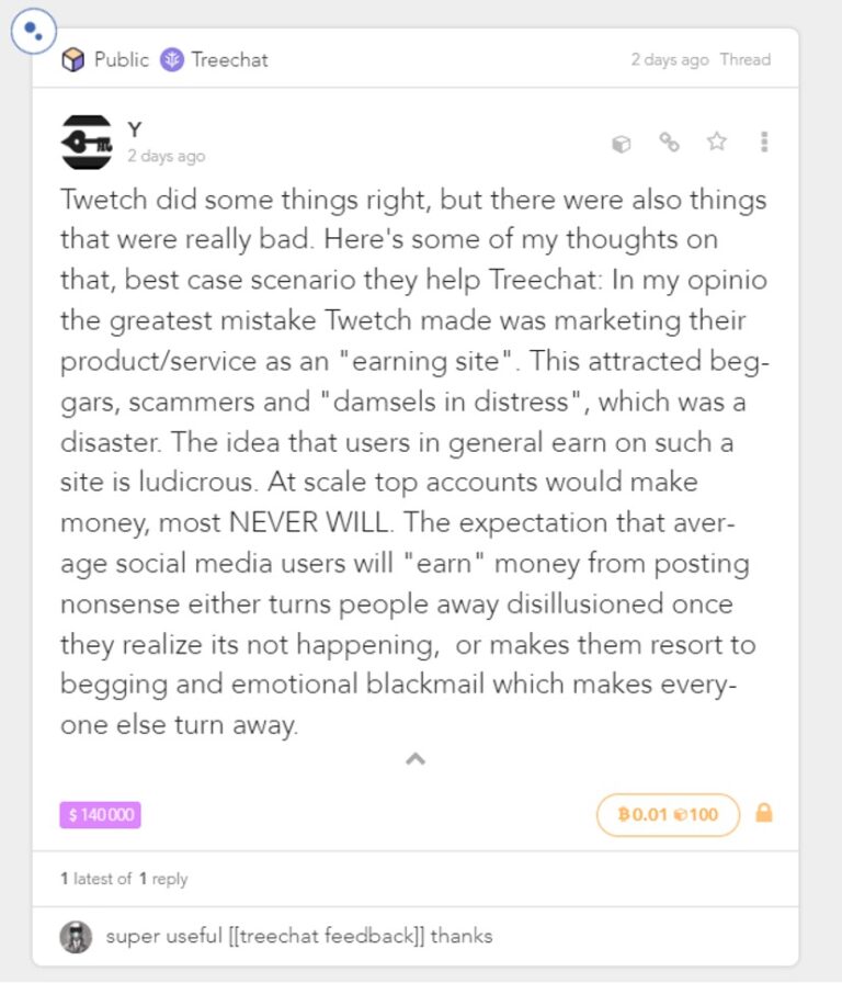 Treechat resurrects archives from Twetch and Hodlocker