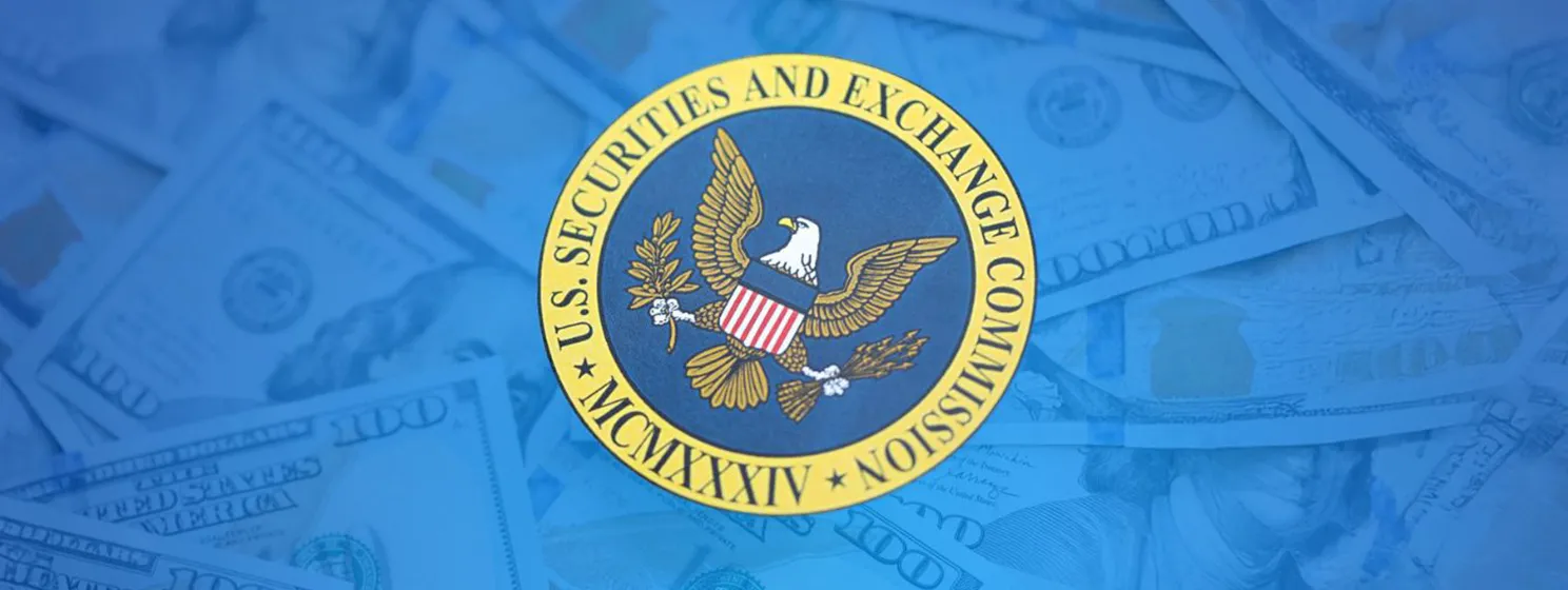 Securities and Exchange Commission logo on US bank notes