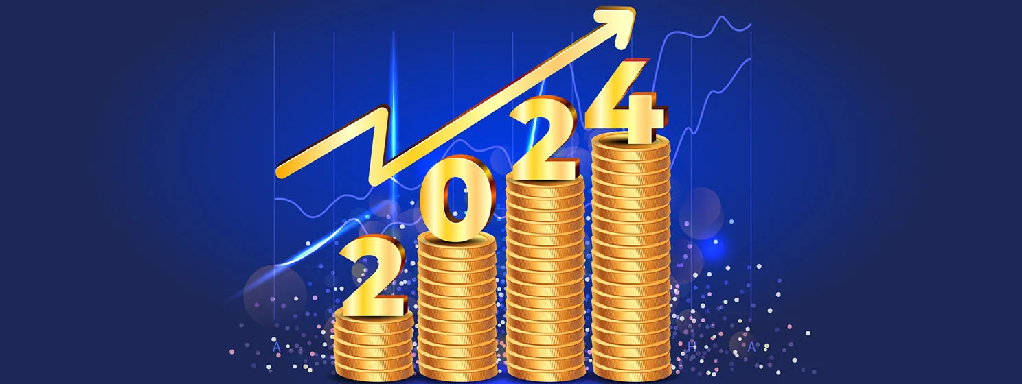 2024 recap banner digital currency concept