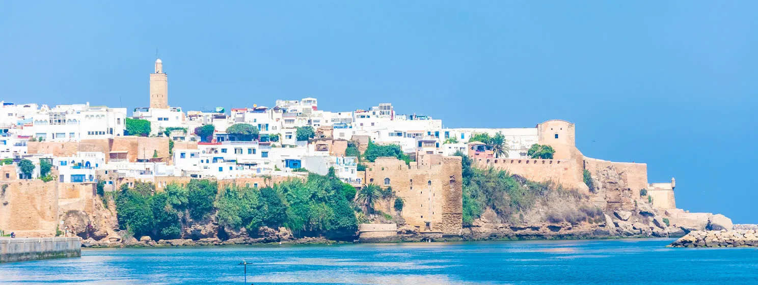 Medina of Rabat from the sea, Morocco