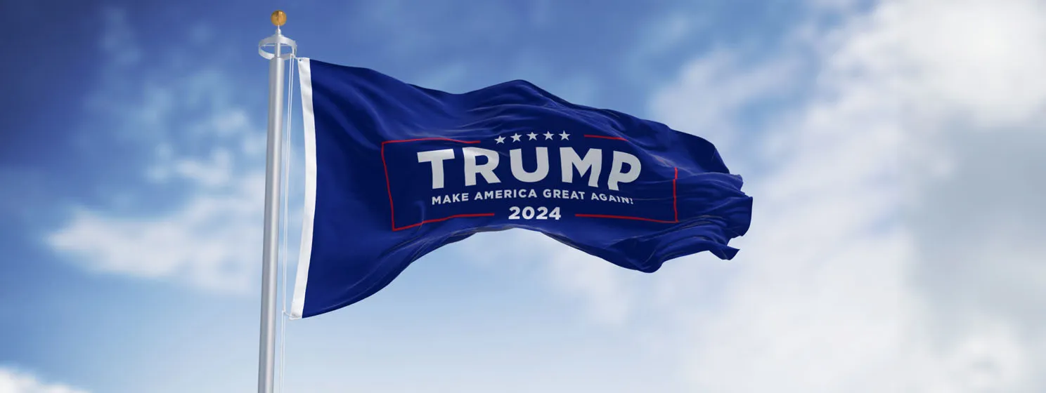 Trump campaign flag