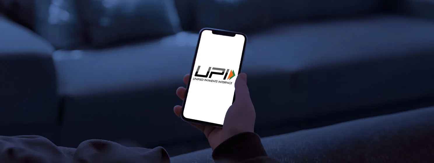 UPI on a mobile phone