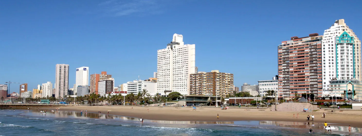 View of Ocean Beach and City Skyline