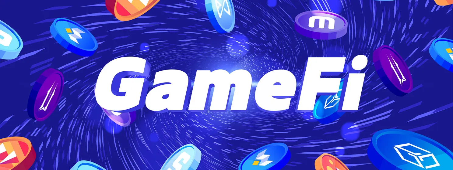 GameFi games themed banner