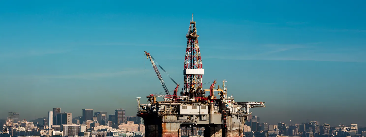 Guanabara Bay Oil Drilling Platform