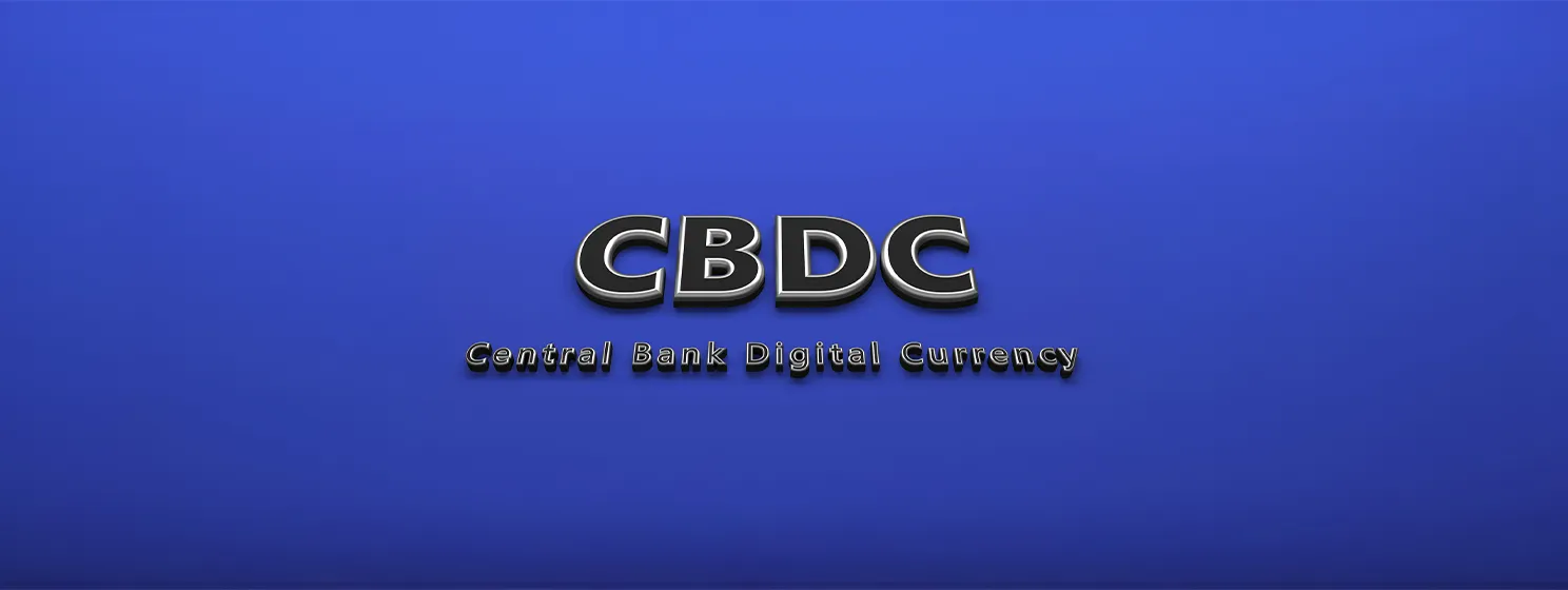 Symbol of central bank digital currency CBDC