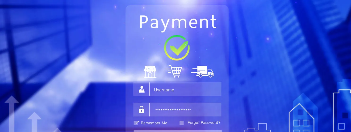 Digital online payment concept