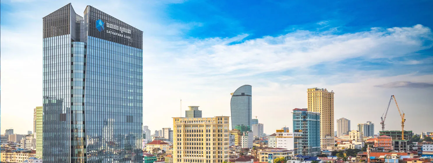 Phnom Penh, Cambodia skyline