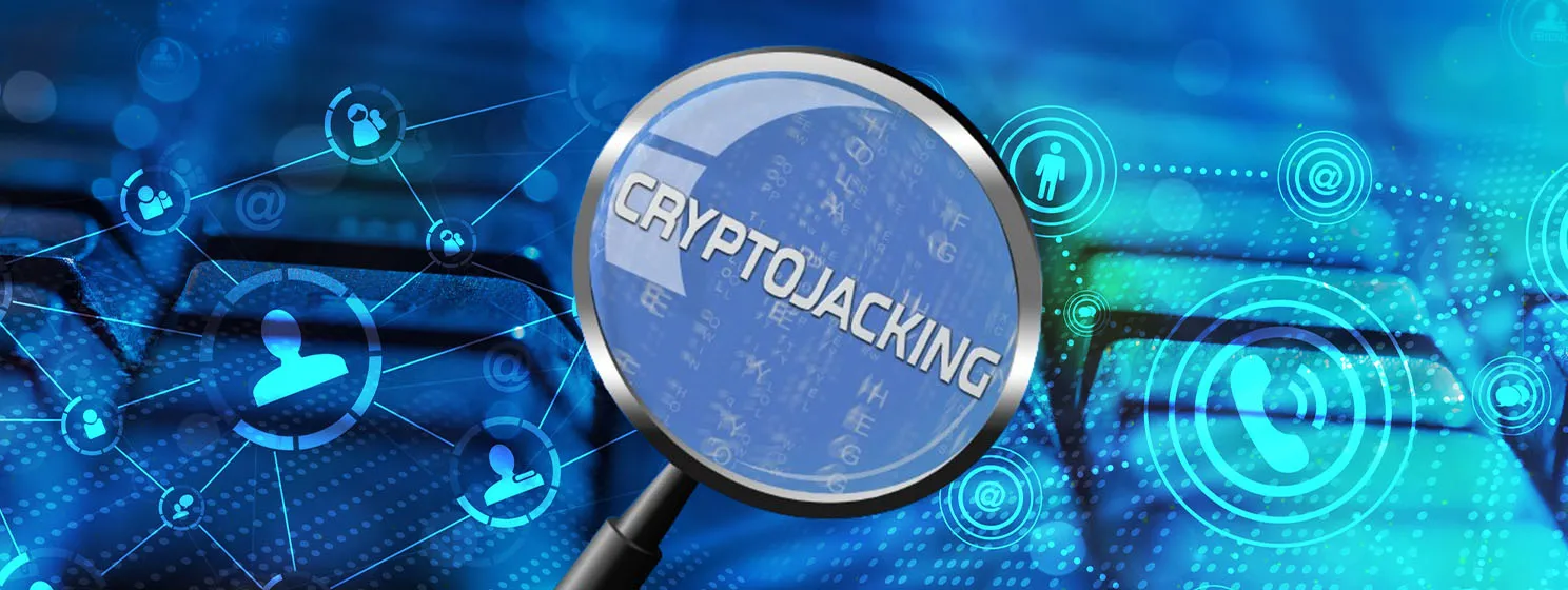 Cryptojacking concept image