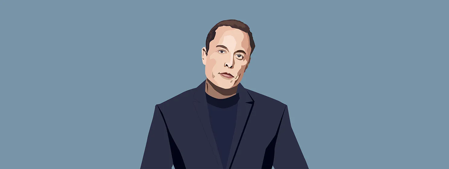 Elon Musk editorial cartoon