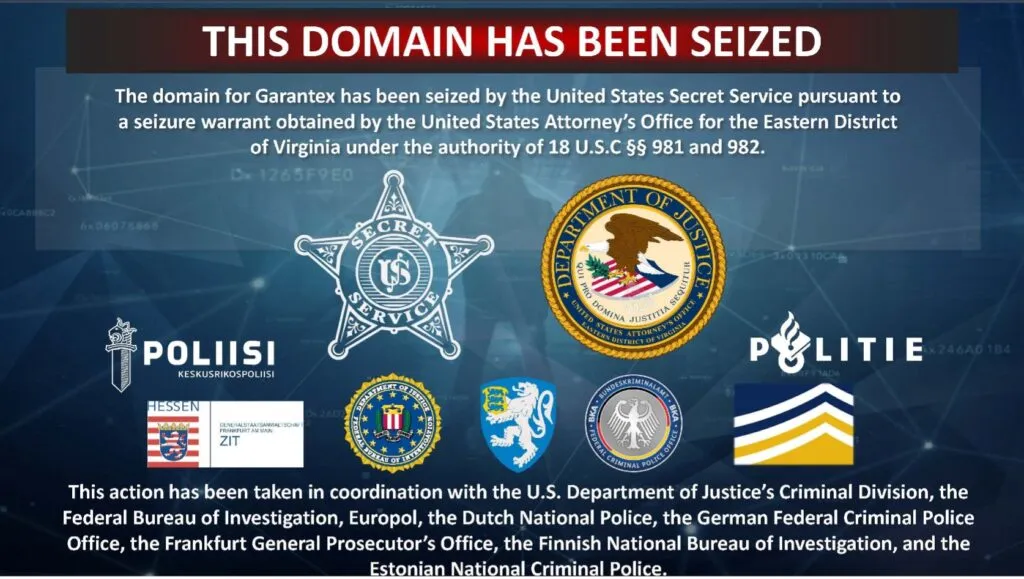 Garantex Domain Seized by U.S. Secret Service 