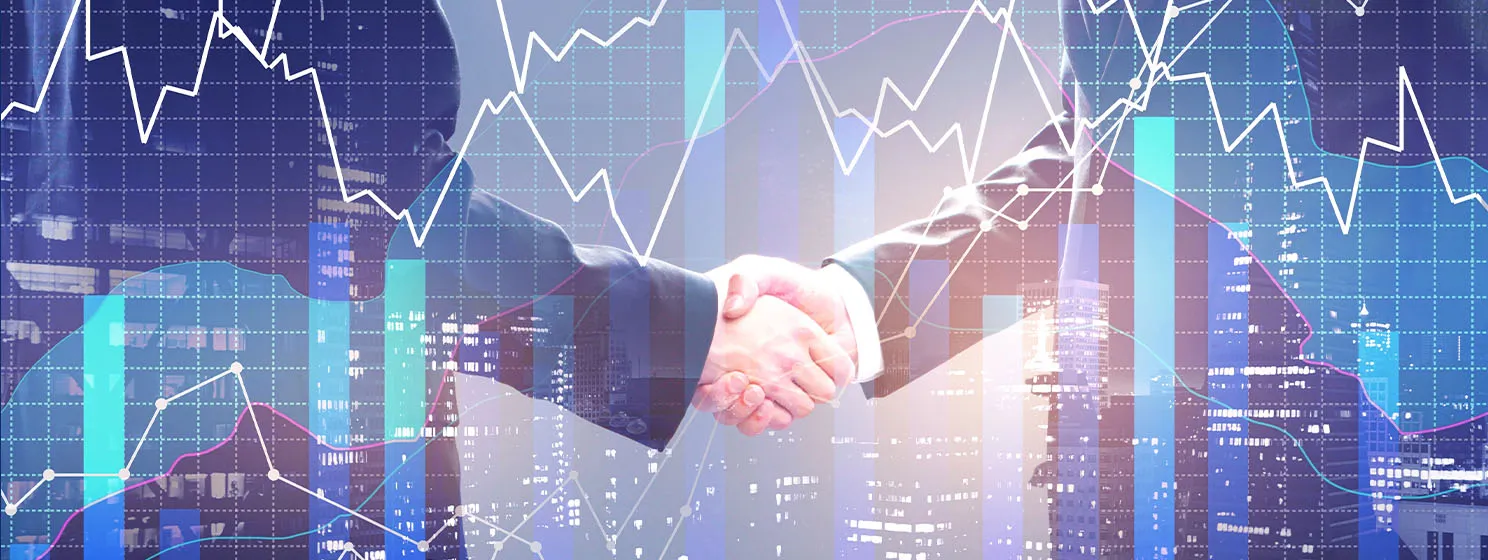 Teamwork and finance concept