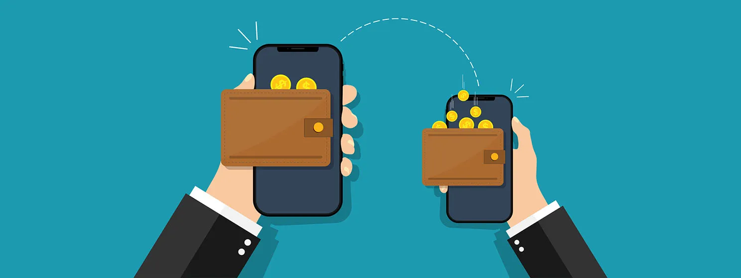 Digital wallet transaction banner