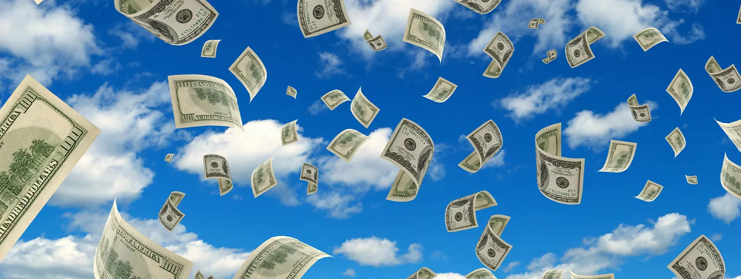 Money in the sky
