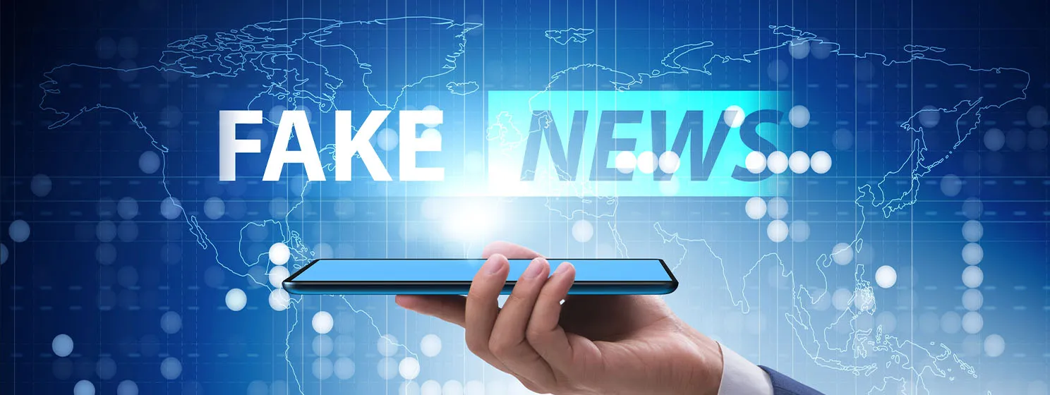 Fake news banner