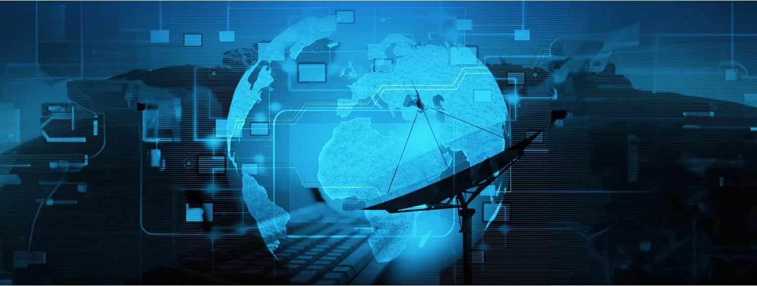 Internet and telecommunication concept and social network