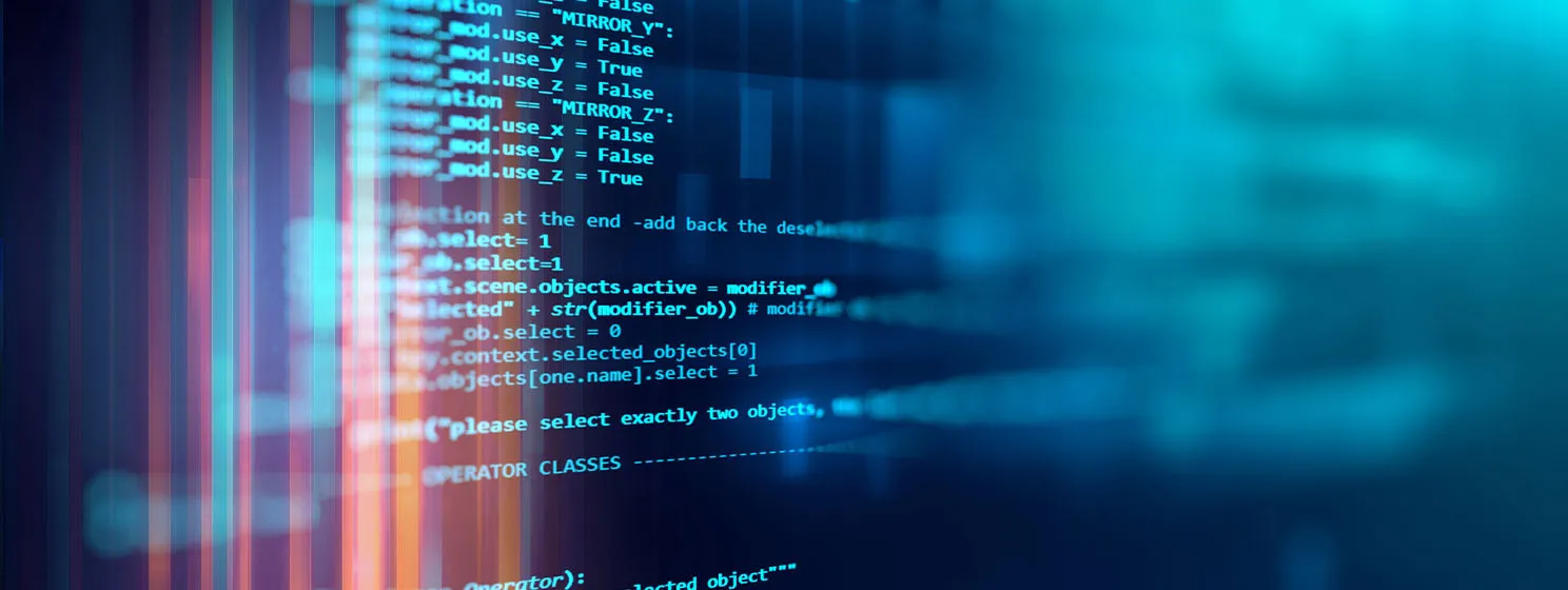 Programming code abstract technology background
