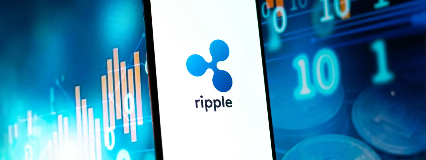 Ripple logo on mobile phone