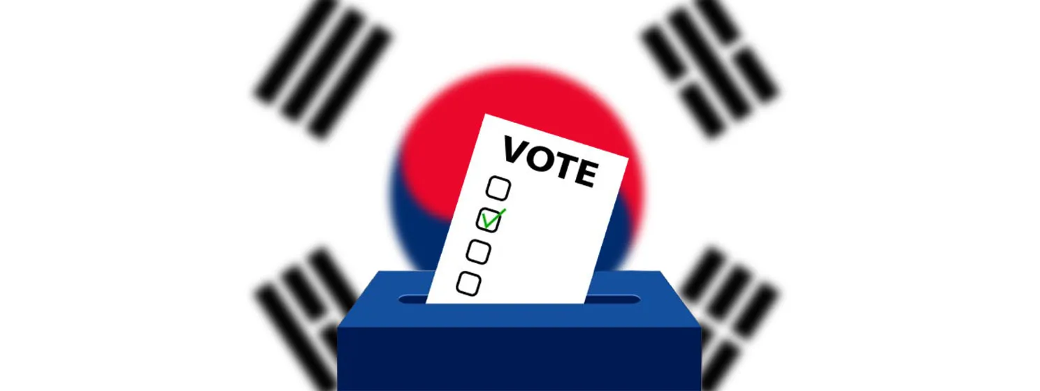 South Korea - Election concept banner