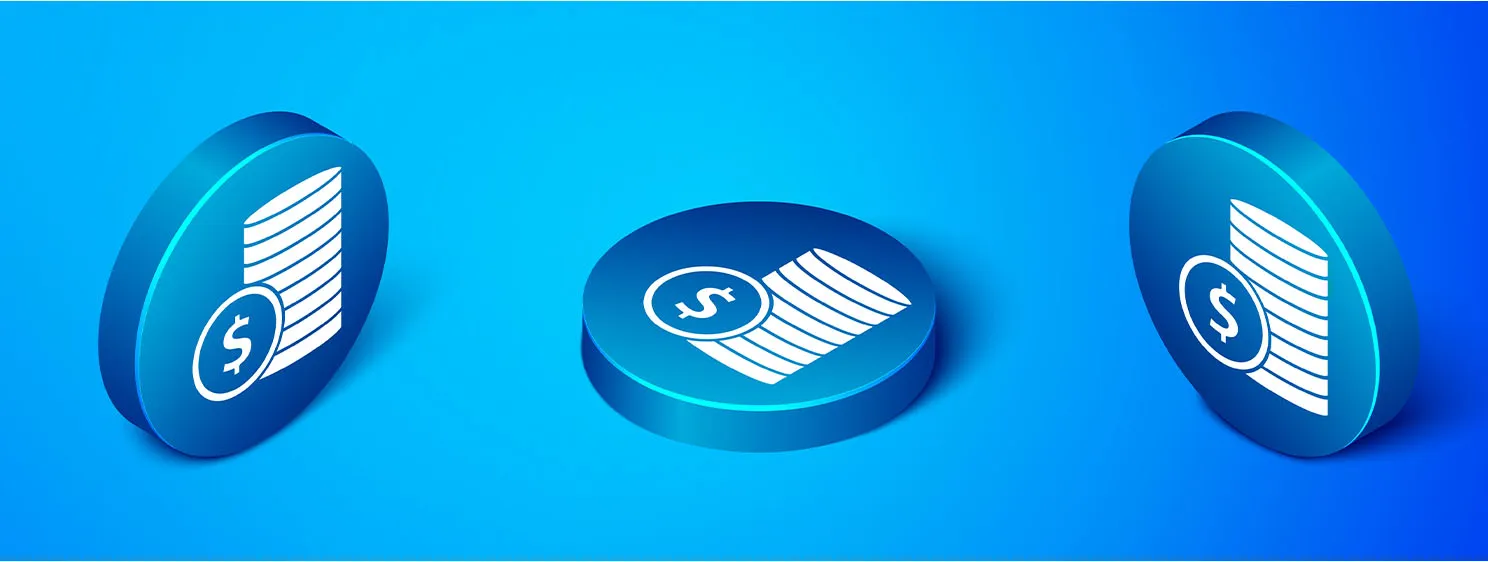 Blokchain chips concept illustration