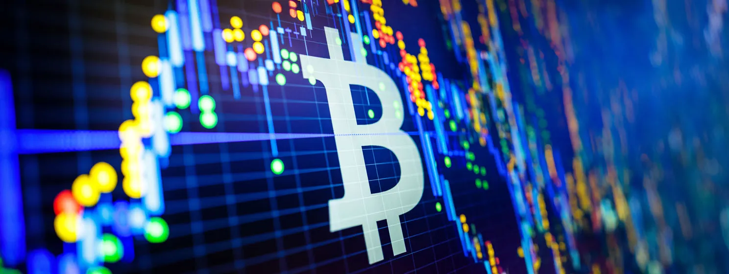 BTC stock market cocept