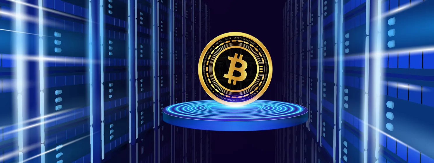 Computing rig with Bitcoin