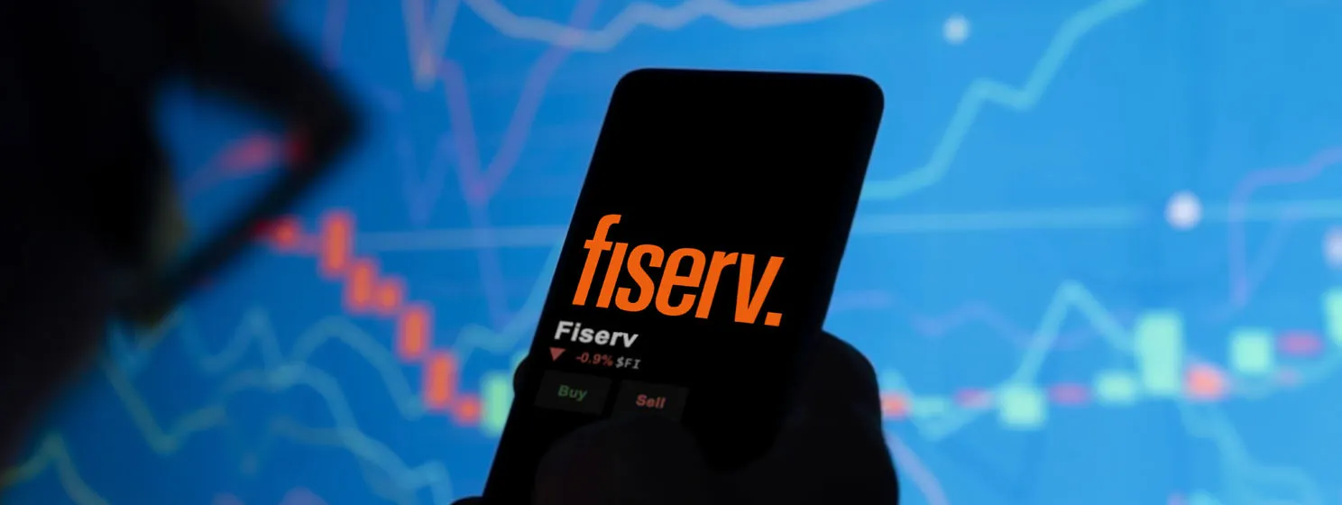 Fiserv on a mobile phone