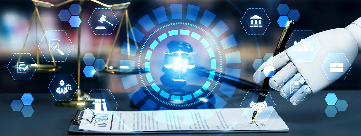 AI related law concept banner