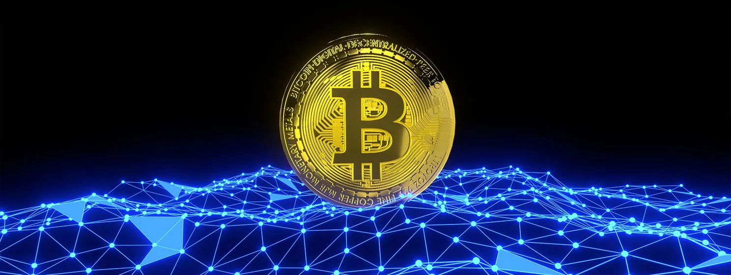 Bitcoin gold coin concept