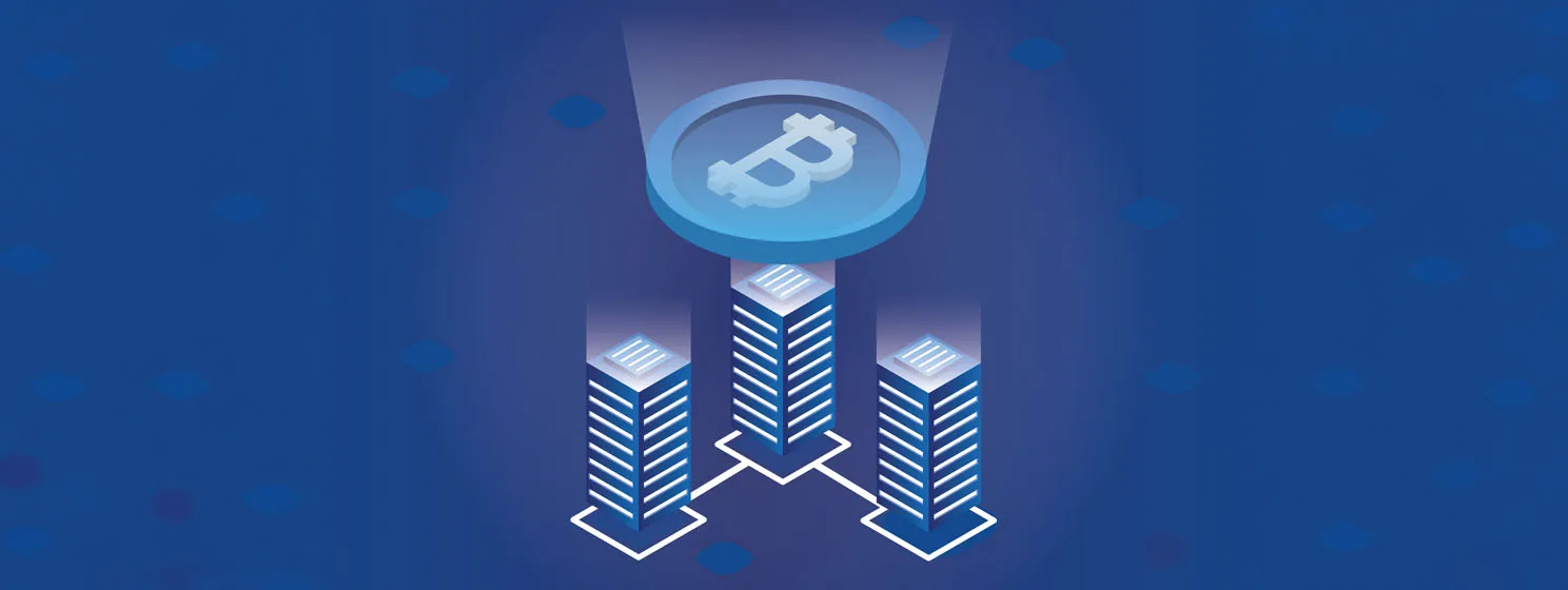 Blockchain concept banner