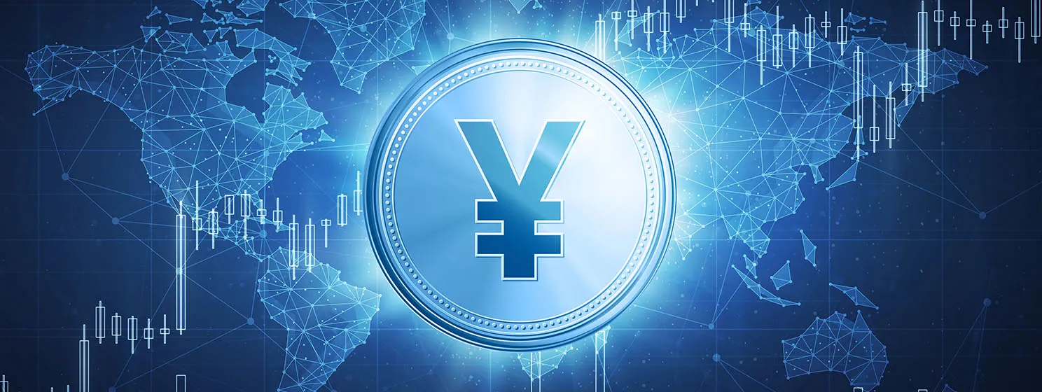 China digital yuan concept banner