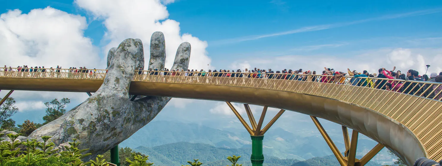 Golden Bridge at Da Nang, Vietnam