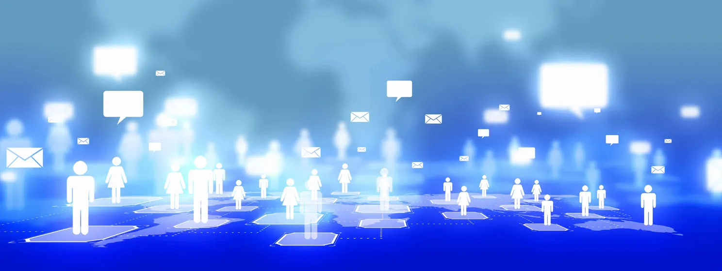 Social network concept banner