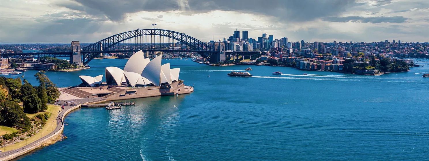 Aerial view of Sydney, Australia